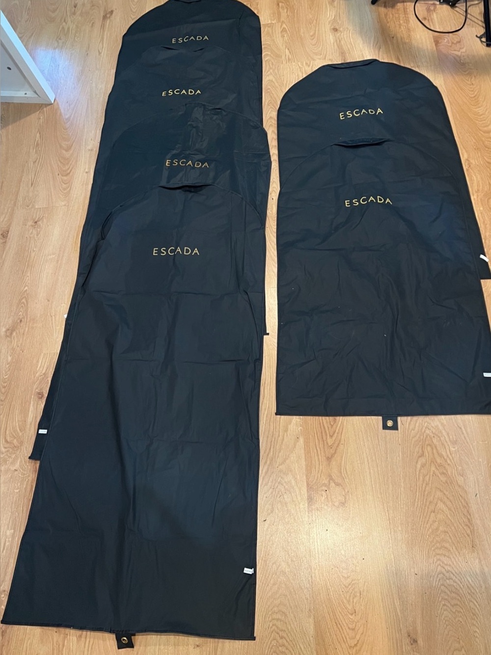 Set of 6 Escada Garment Nylon Zipper Bag - New Unused